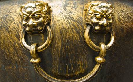 Furious secrete animal on the copper vat