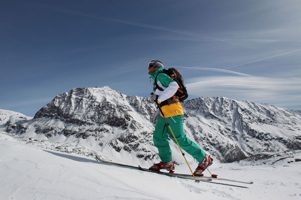 photo of a skier